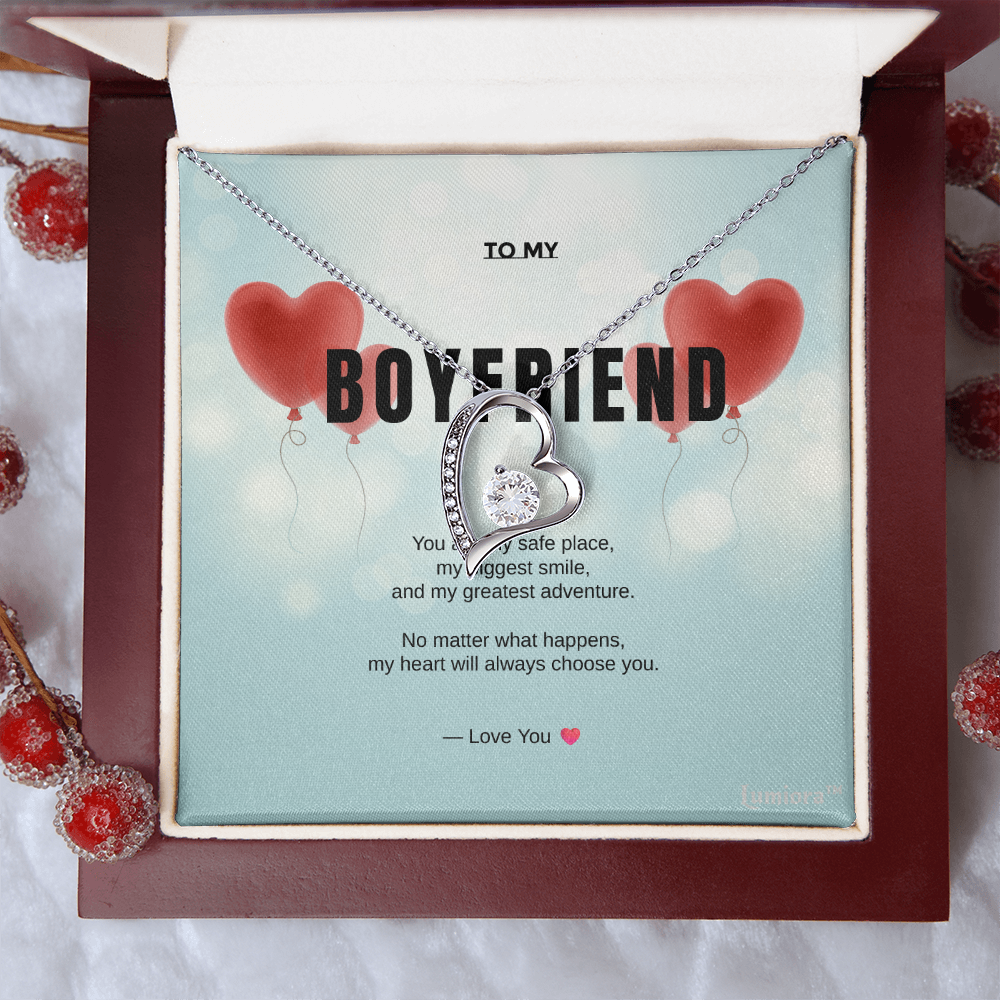 To My Boyfriend – Love Knot Necklace | Lumiora