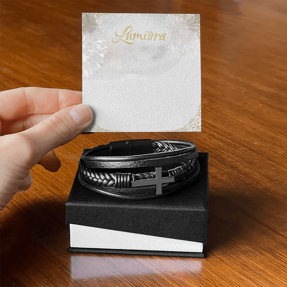 Men's Cross Bracelet | Lumiora