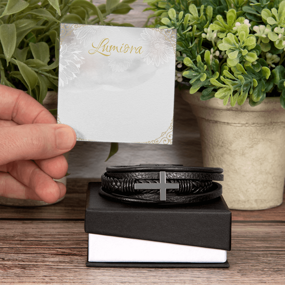 Men's Cross Bracelet | Lumiora