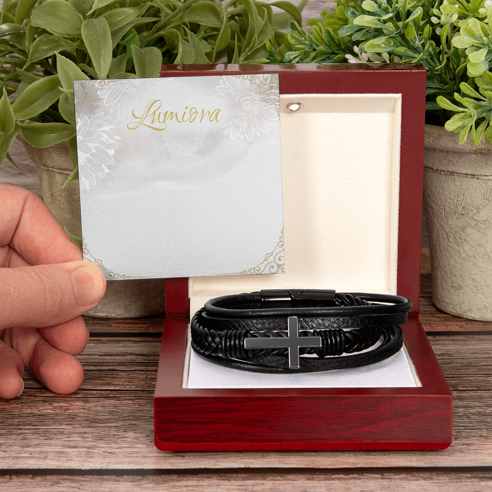 Men's Cross Bracelet | Lumiora