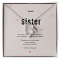 To My Sister – Love Knot Necklace | Lumiora