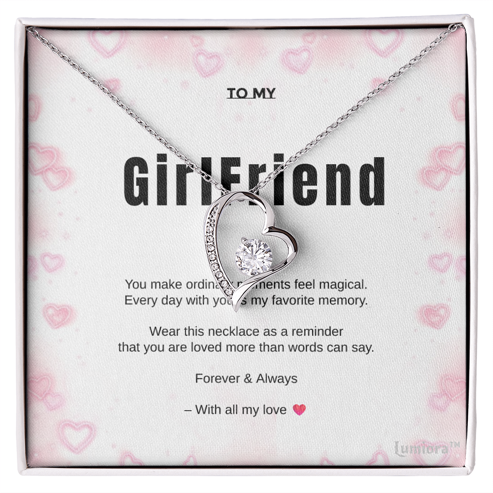 To My GirlFriend – Love Knot Necklace | Lumiora