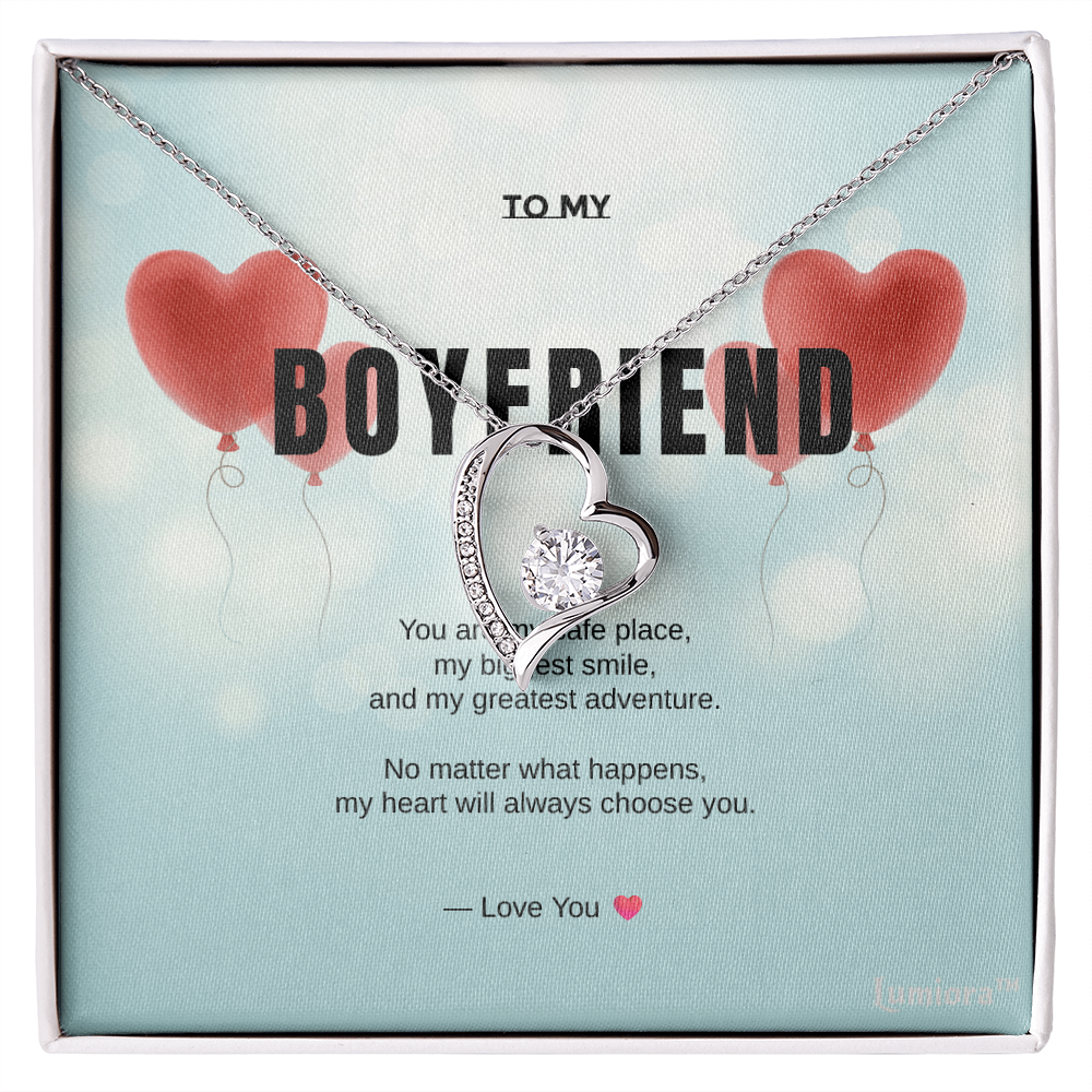 To My Boyfriend – Love Knot Necklace | Lumiora