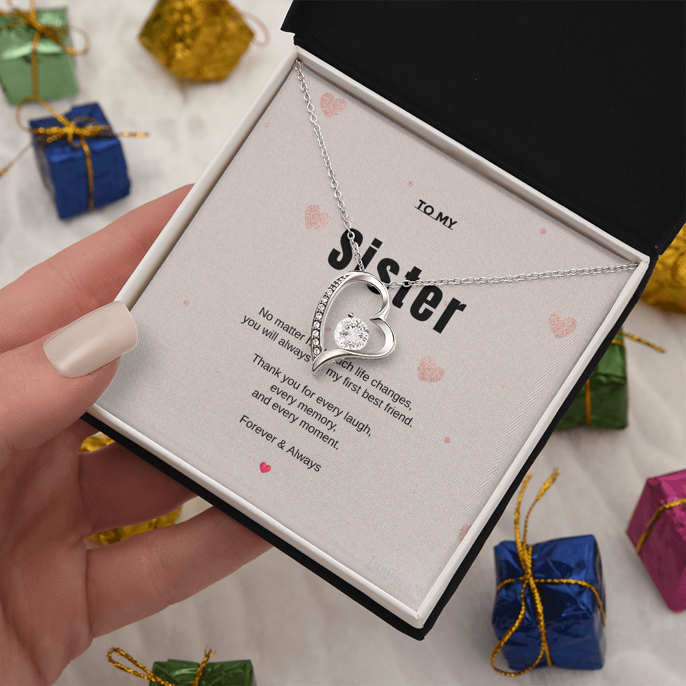 To My Sister – Love Knot Necklace | Lumiora