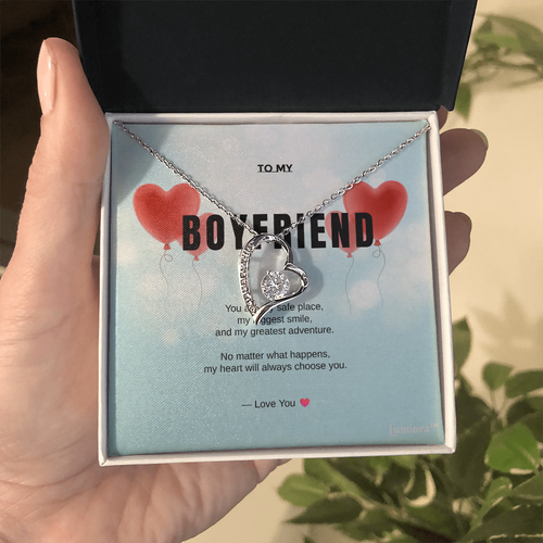 To My Boyfriend – Love Knot Necklace | Lumiora