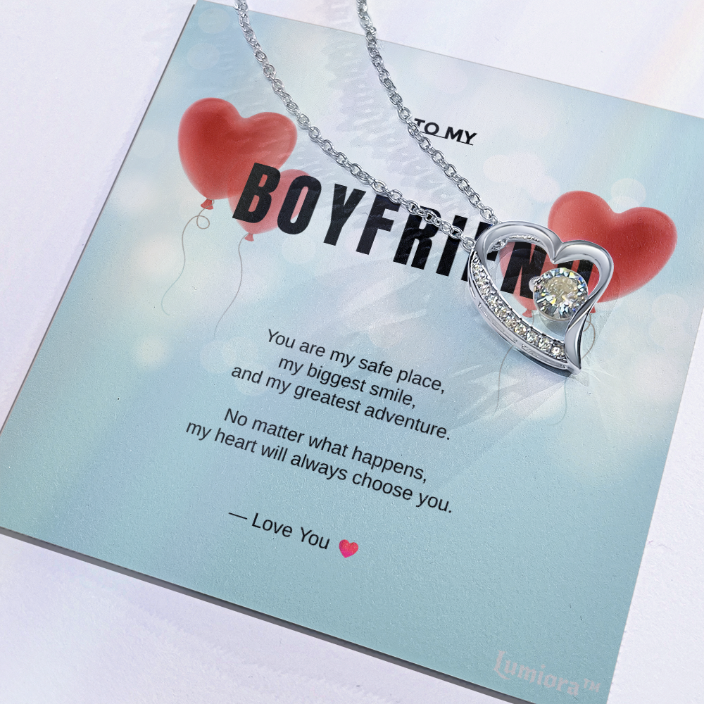 To My Boyfriend – Love Knot Necklace | Lumiora