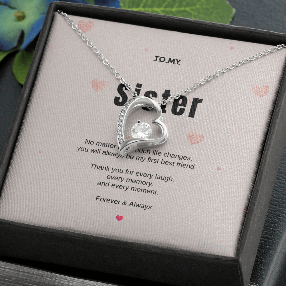 To My Sister – Love Knot Necklace | Lumiora
