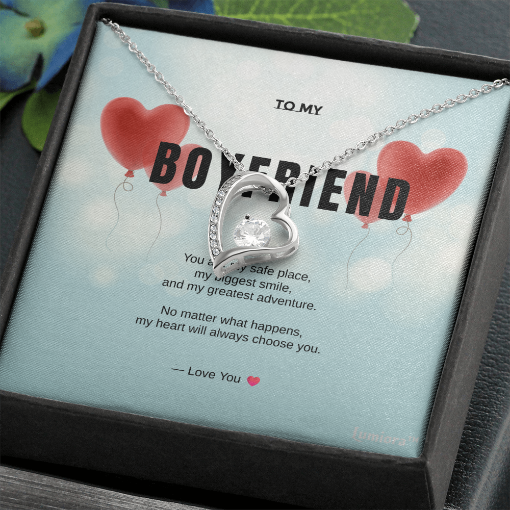 To My Boyfriend – Love Knot Necklace | Lumiora
