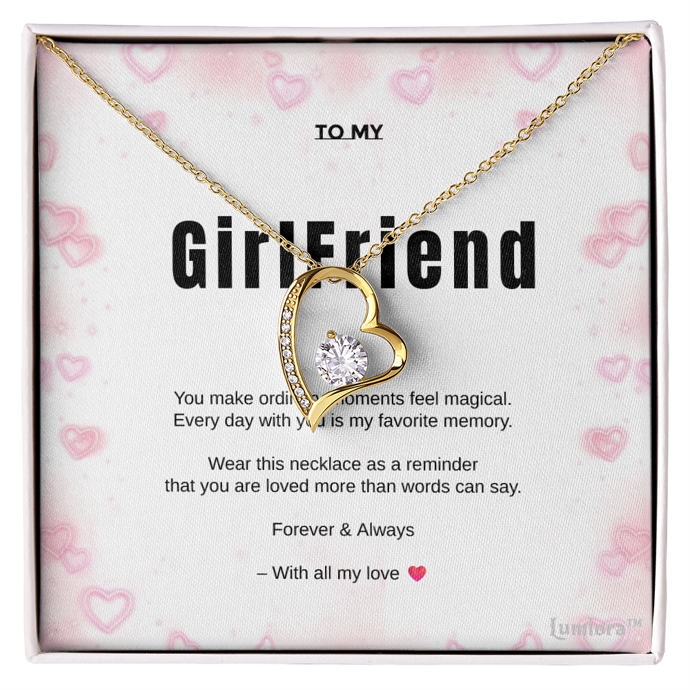 To My GirlFriend – Love Knot Necklace | Lumiora