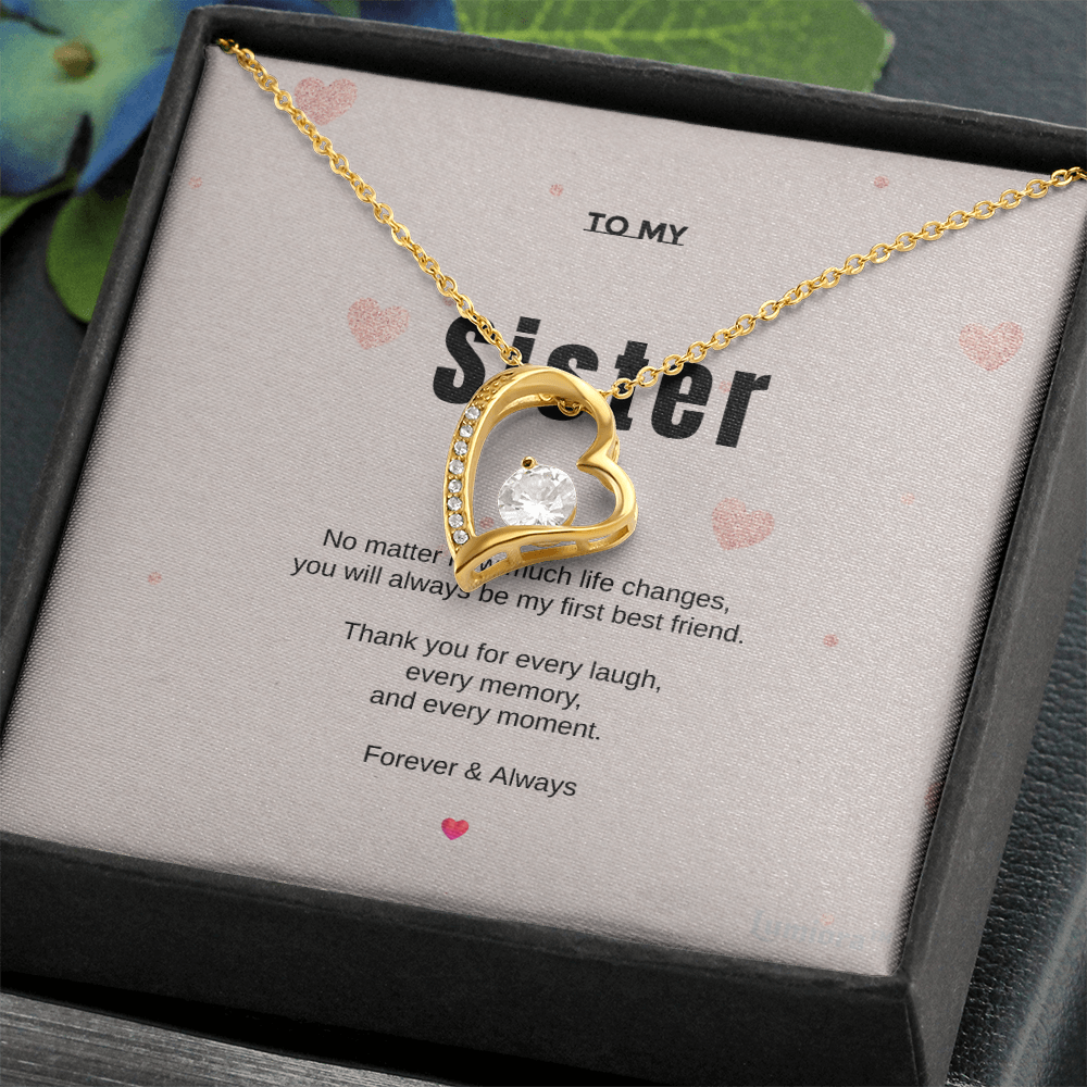 To My Sister – Love Knot Necklace | Lumiora