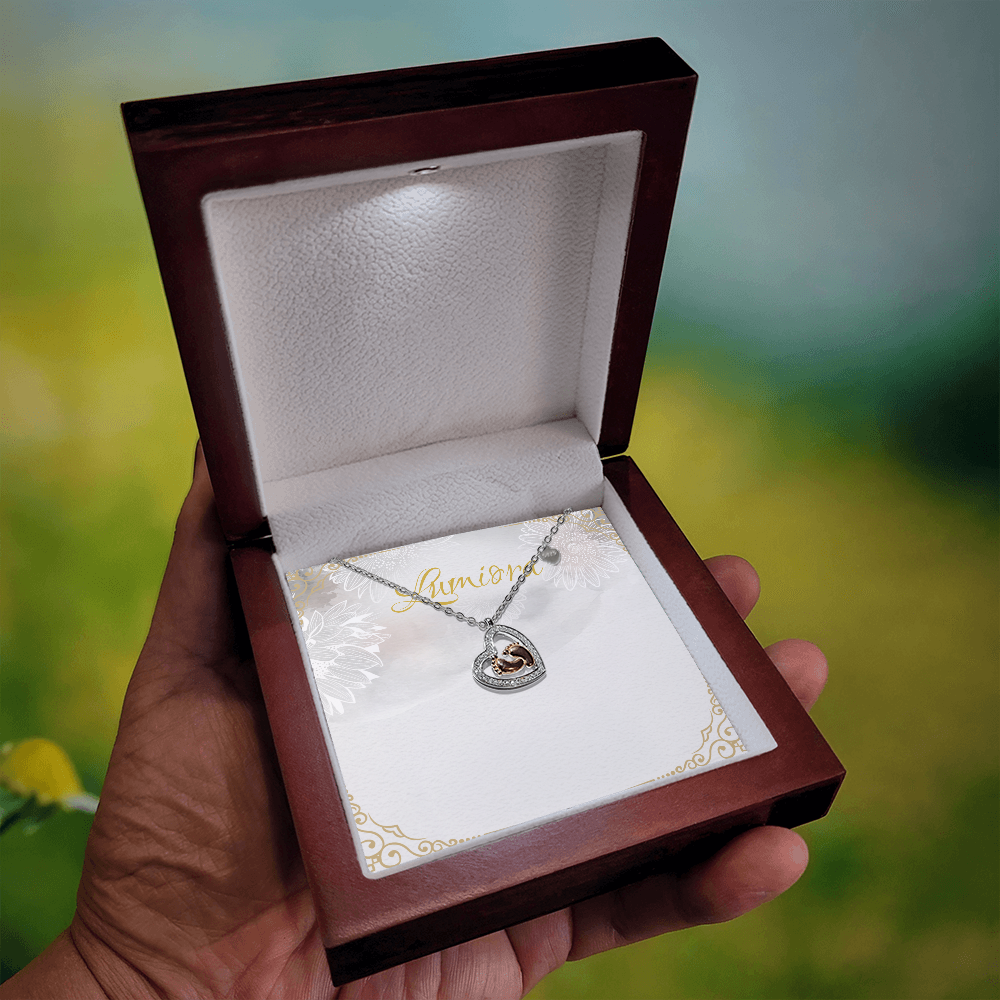 Baby Feet Heart Necklace | Lumiora